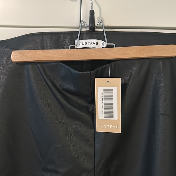 High Rise Faux Leather Leggings by Just Fab, Black Size 2X - Picture 7 of 7